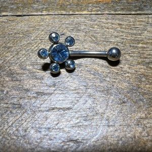 Blue belly ring